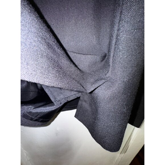 Black & Yellow Striped Vintage Dress With V-Neck & Short Sleeves Medium Eighties - Picture 4 of 6